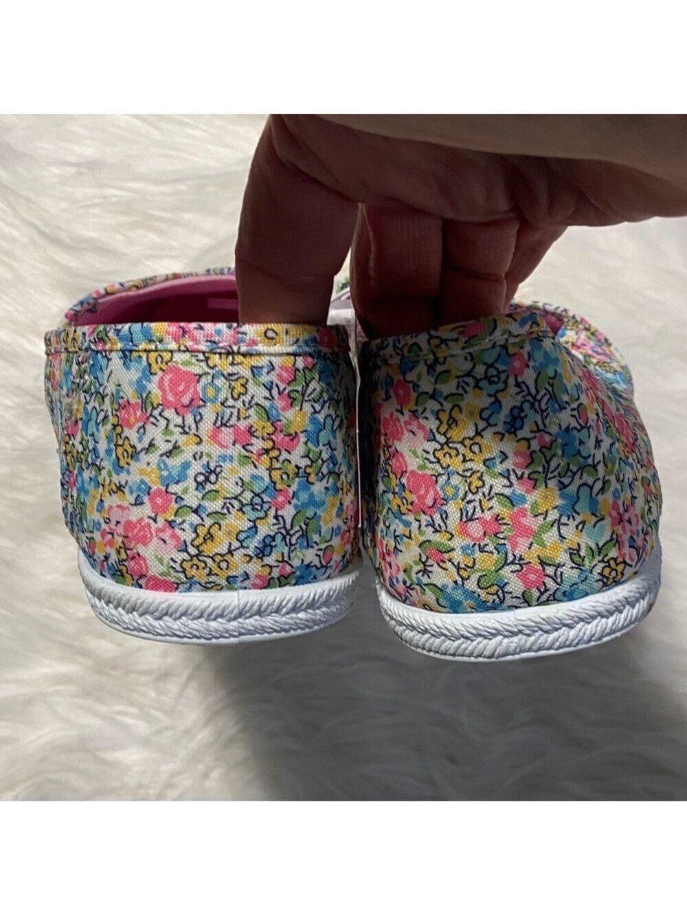 2 for $12 from my closet-Bella Canvas Women's Floral Slip-On Sneakers - Picture 3 of 4